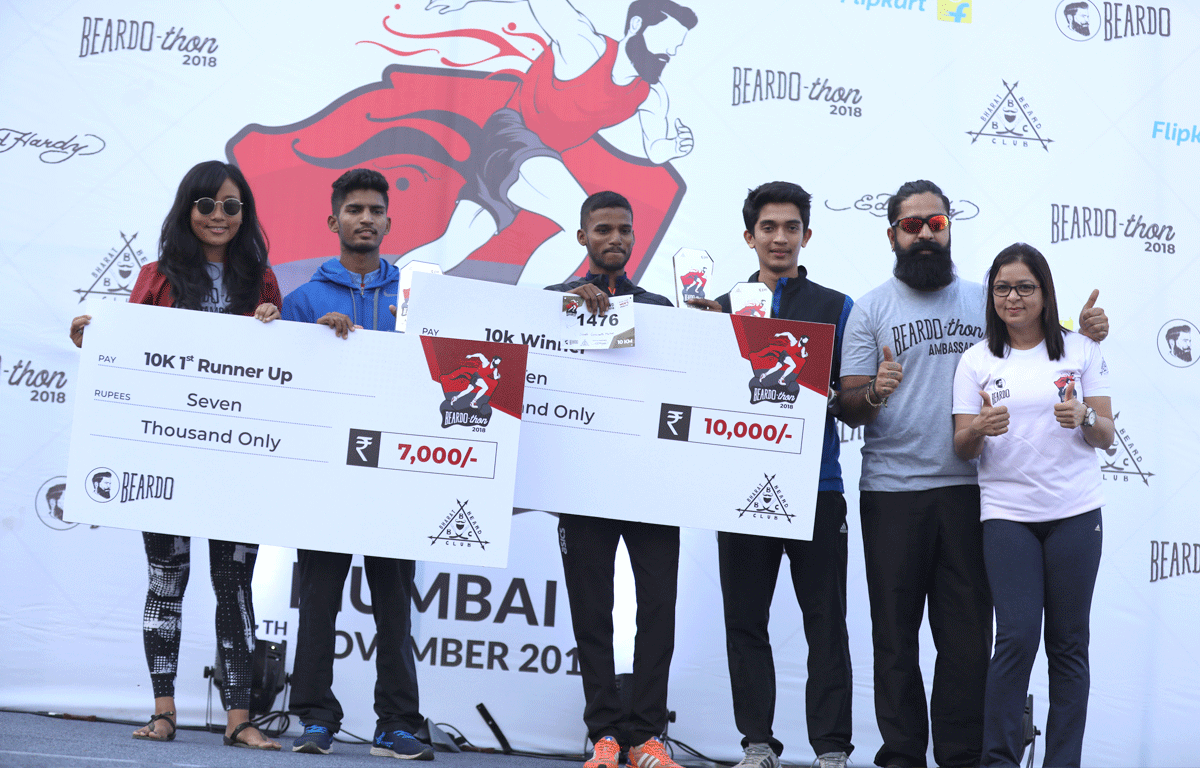 1000+ People Ran To Promote Fitness In Beardo-Thon In Mumbai