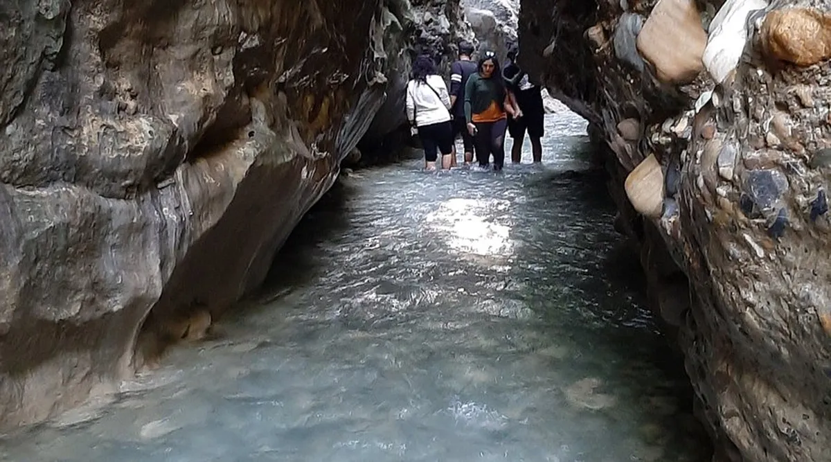 walking thorugh water