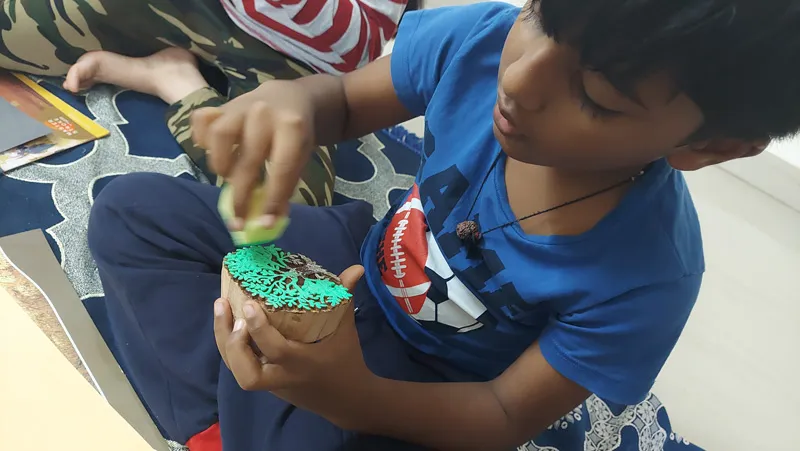 children block printing
