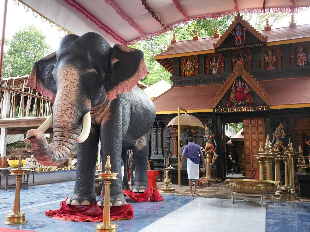 robotic temple elephant