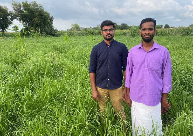 with a farmer namakkal