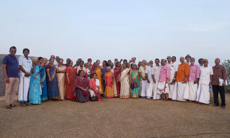 senior citizens on a day-picnic