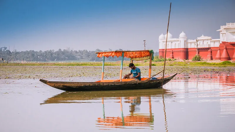 boating at neermahal