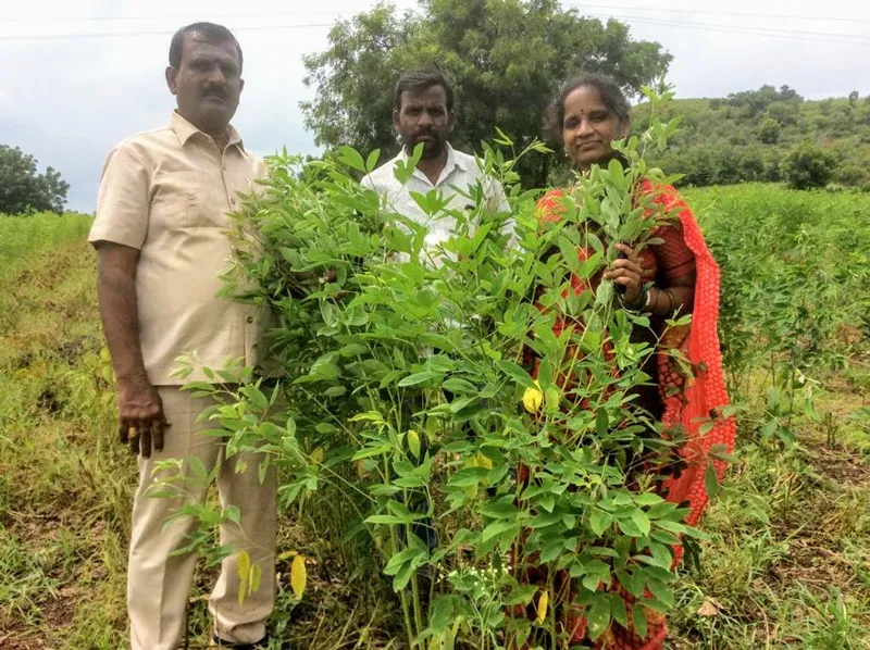 veer shetty with farmers