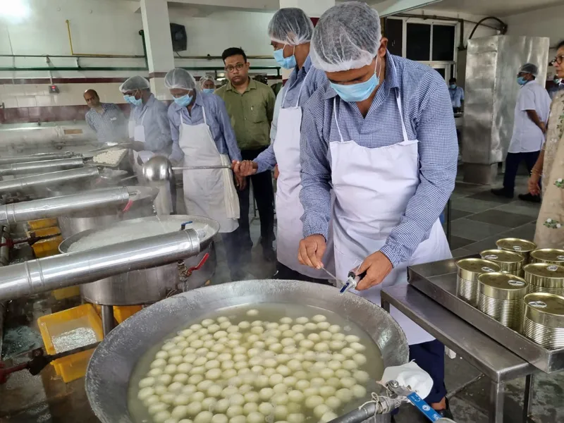 nandan at the factory