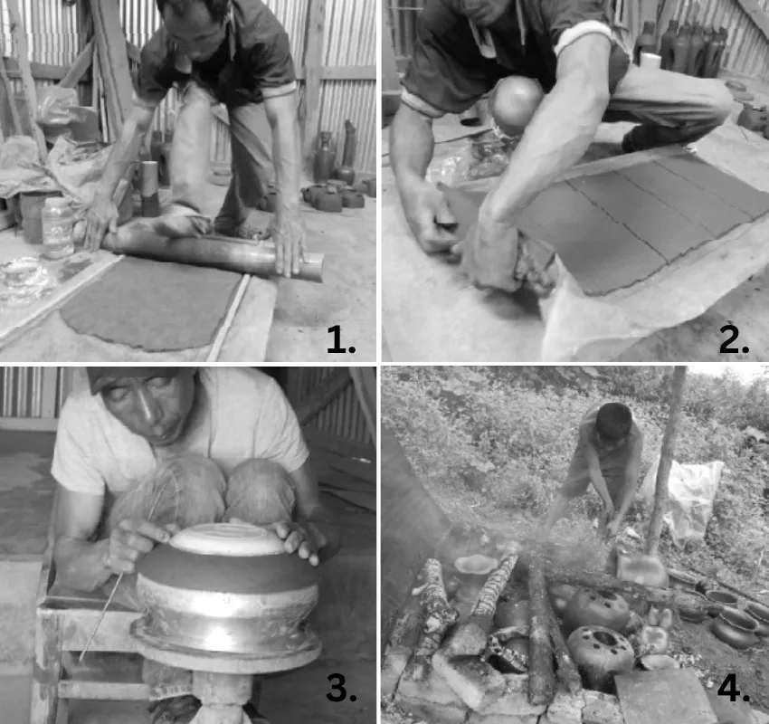 process of making longpi pottery