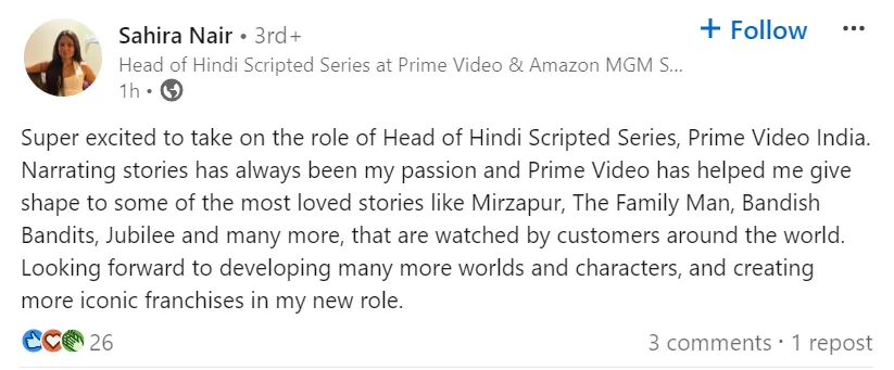 LinkedIn post