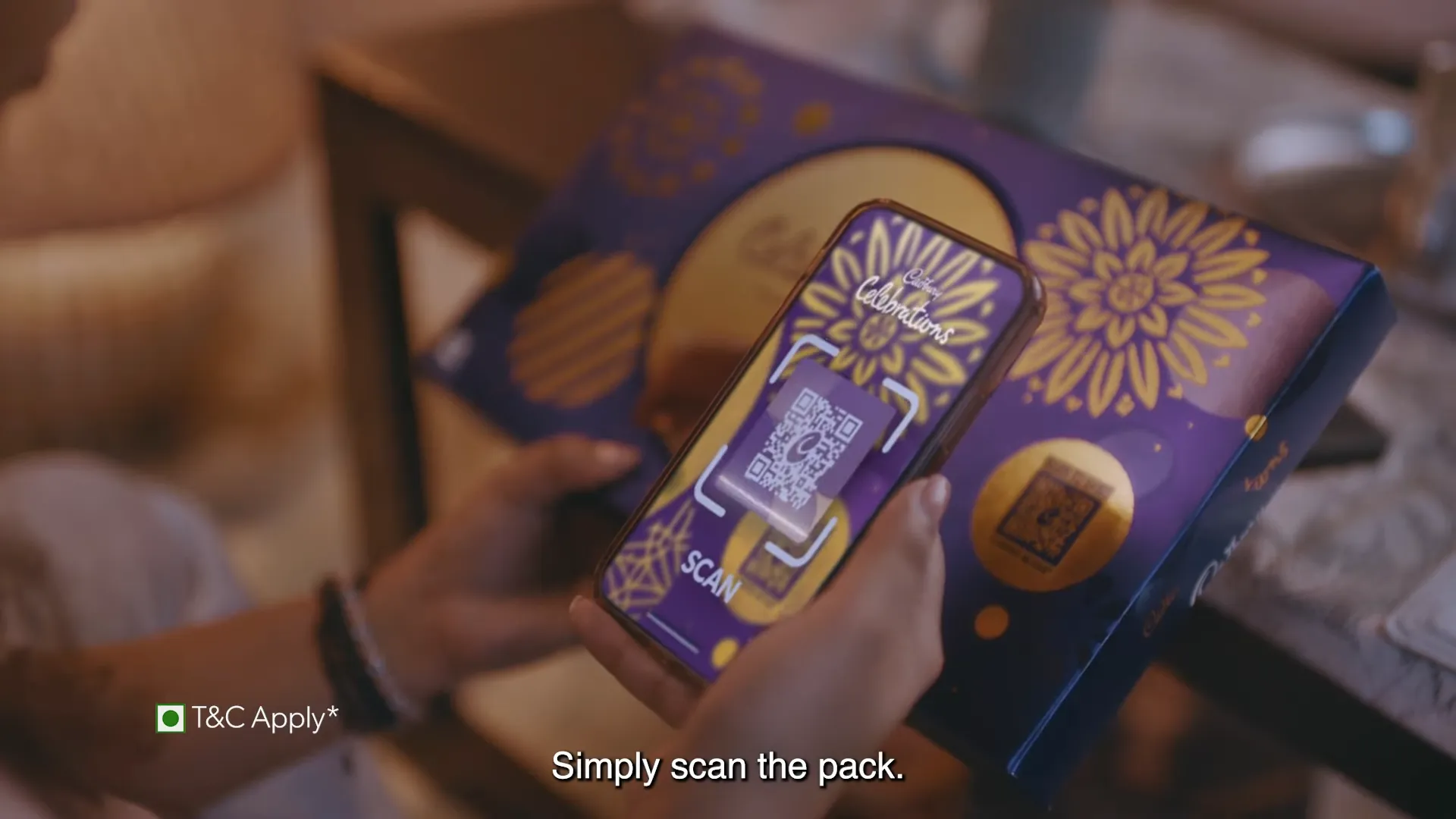 QR Code on Cadbury Celebrations