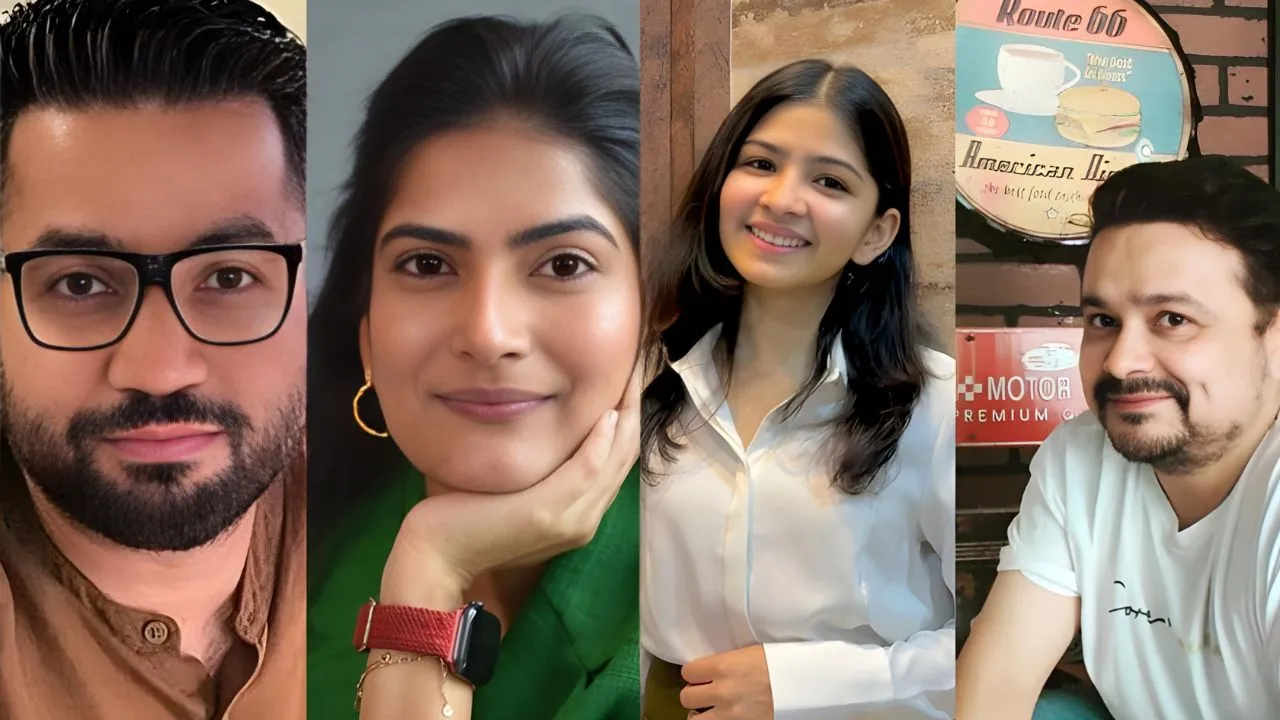 (From L to R): Sahil Chopra, Ramya Ramachandran, CA Sakshi and Rachit Sharma