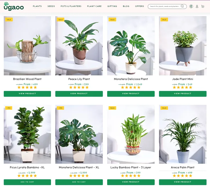 Ugaoo website