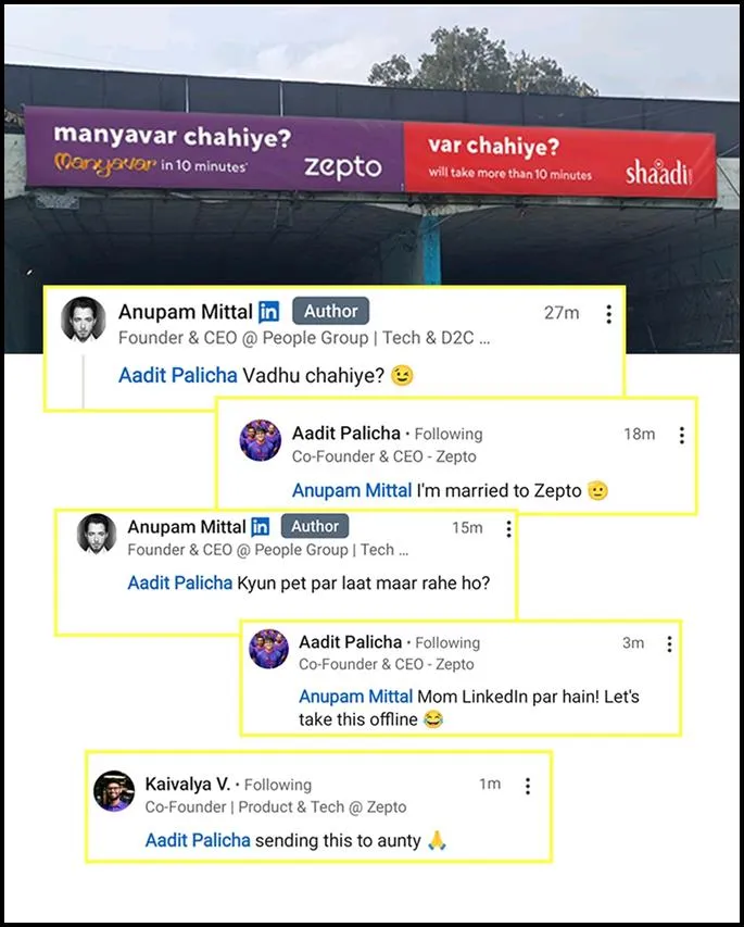 shaadi x Zepto