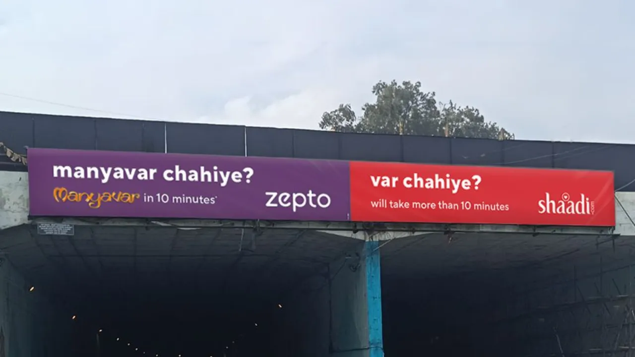 Anupam Mittal celebrates Zepto and Shaadi.com's OOH match