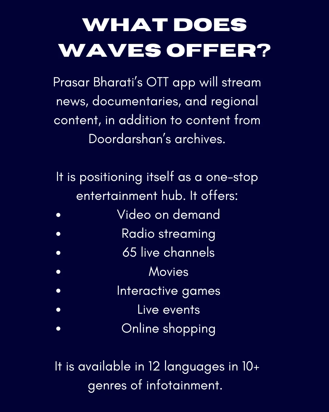 What does WAVES offer