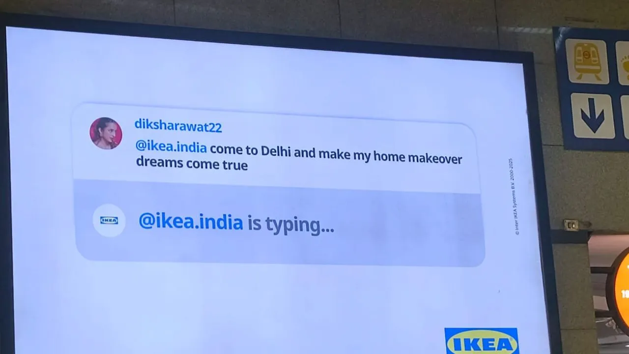 IKEA's OOH pre buzz campaign in Delhi metro