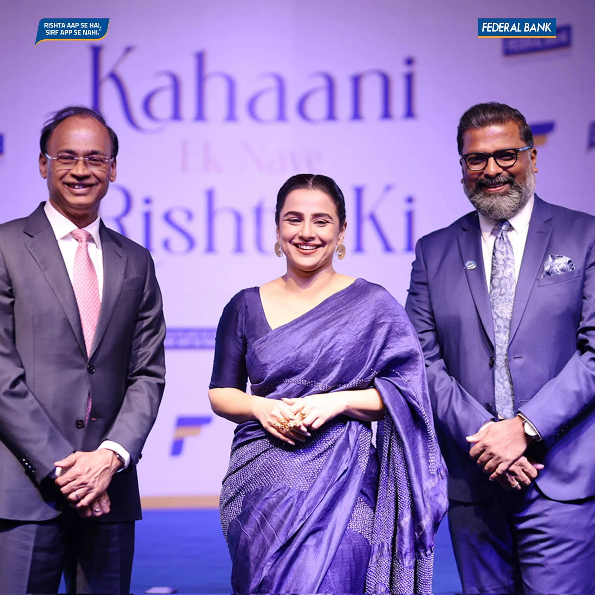 Federal Bank and Vidya Balan