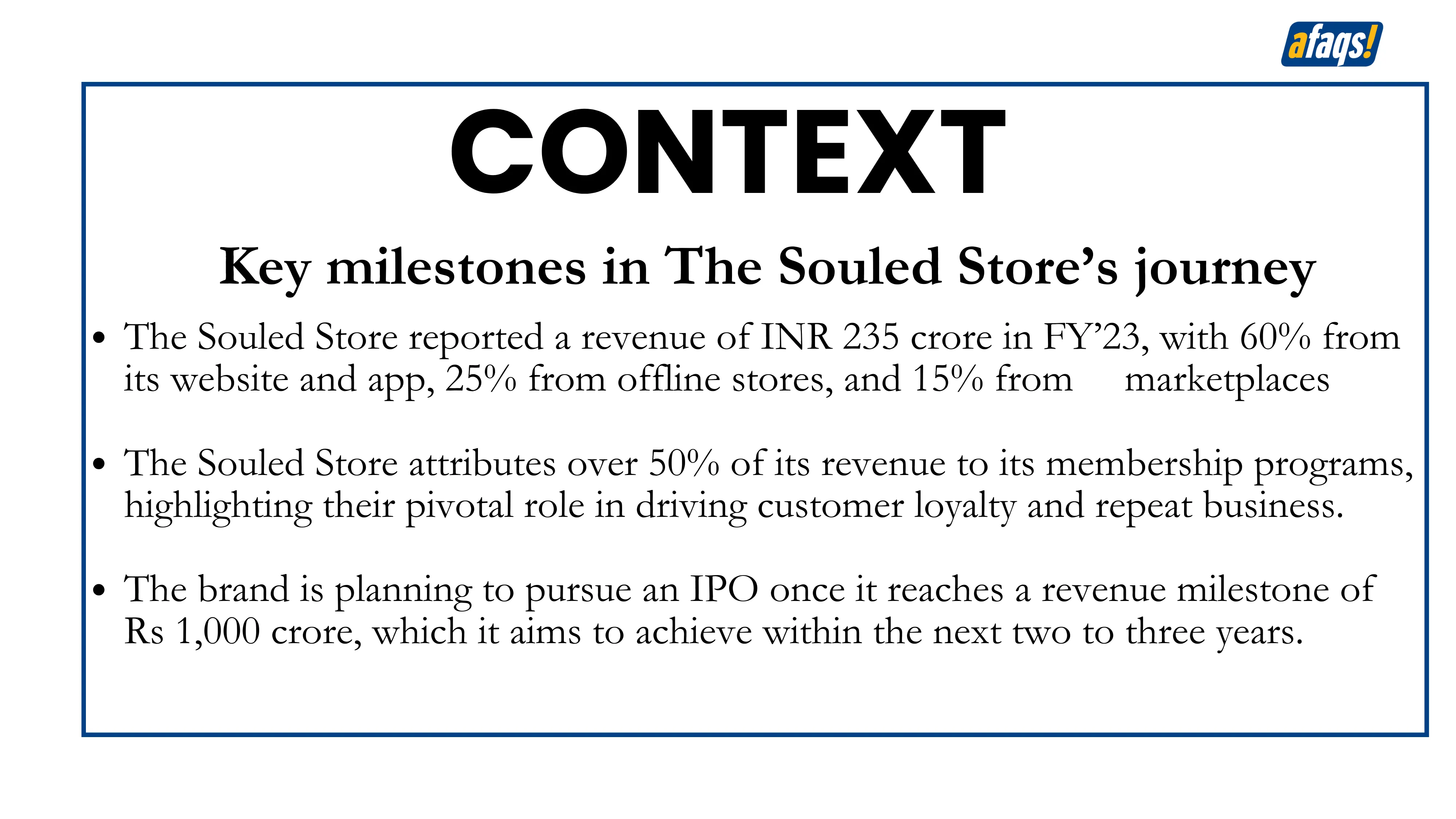 key milestones in The Souled Store's journey 