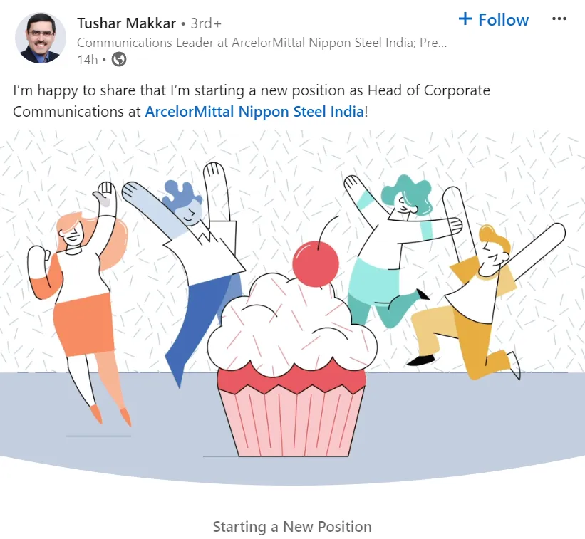 Tushar Makkar LinkedIn Post