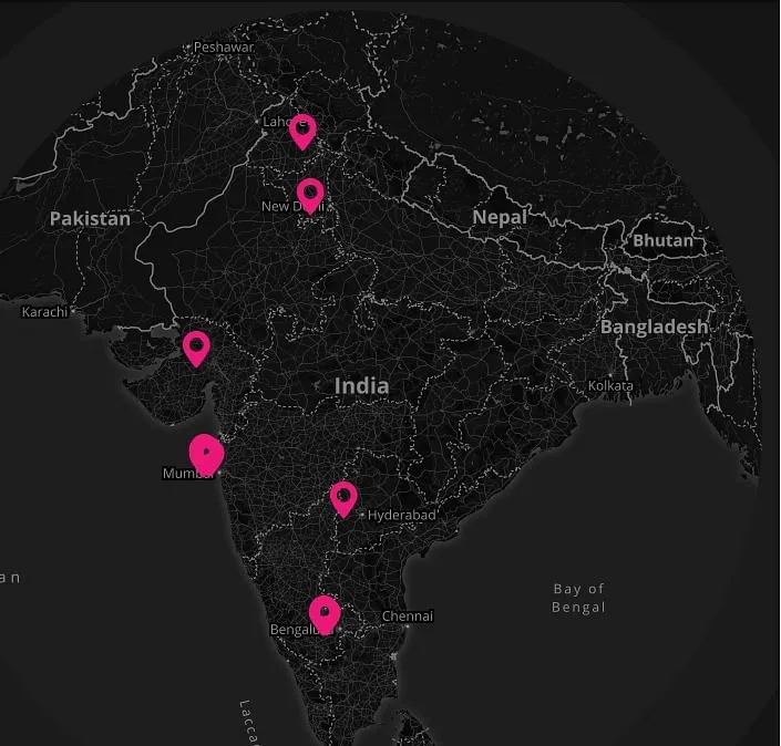 SugarBox zones in India  