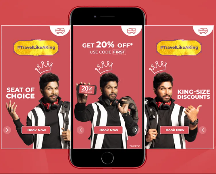 Allu Arjun's redBus campaign  