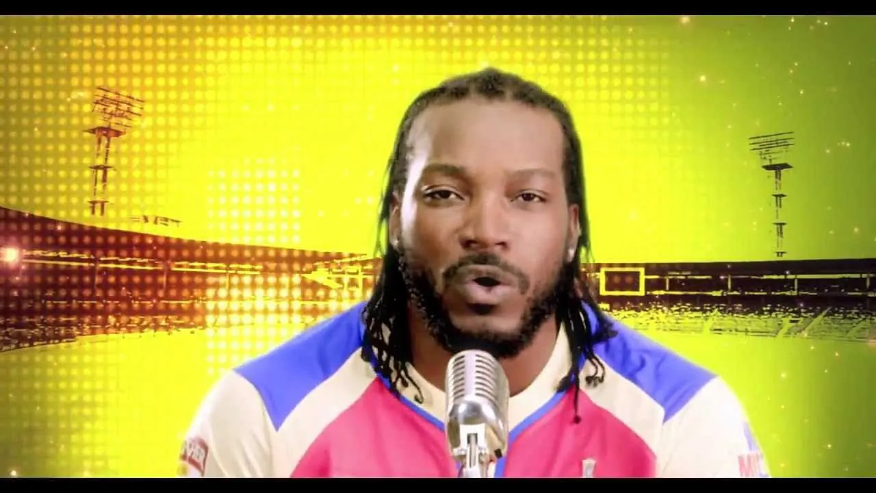 Chris Gayle from Kingfisher's IPL ad  