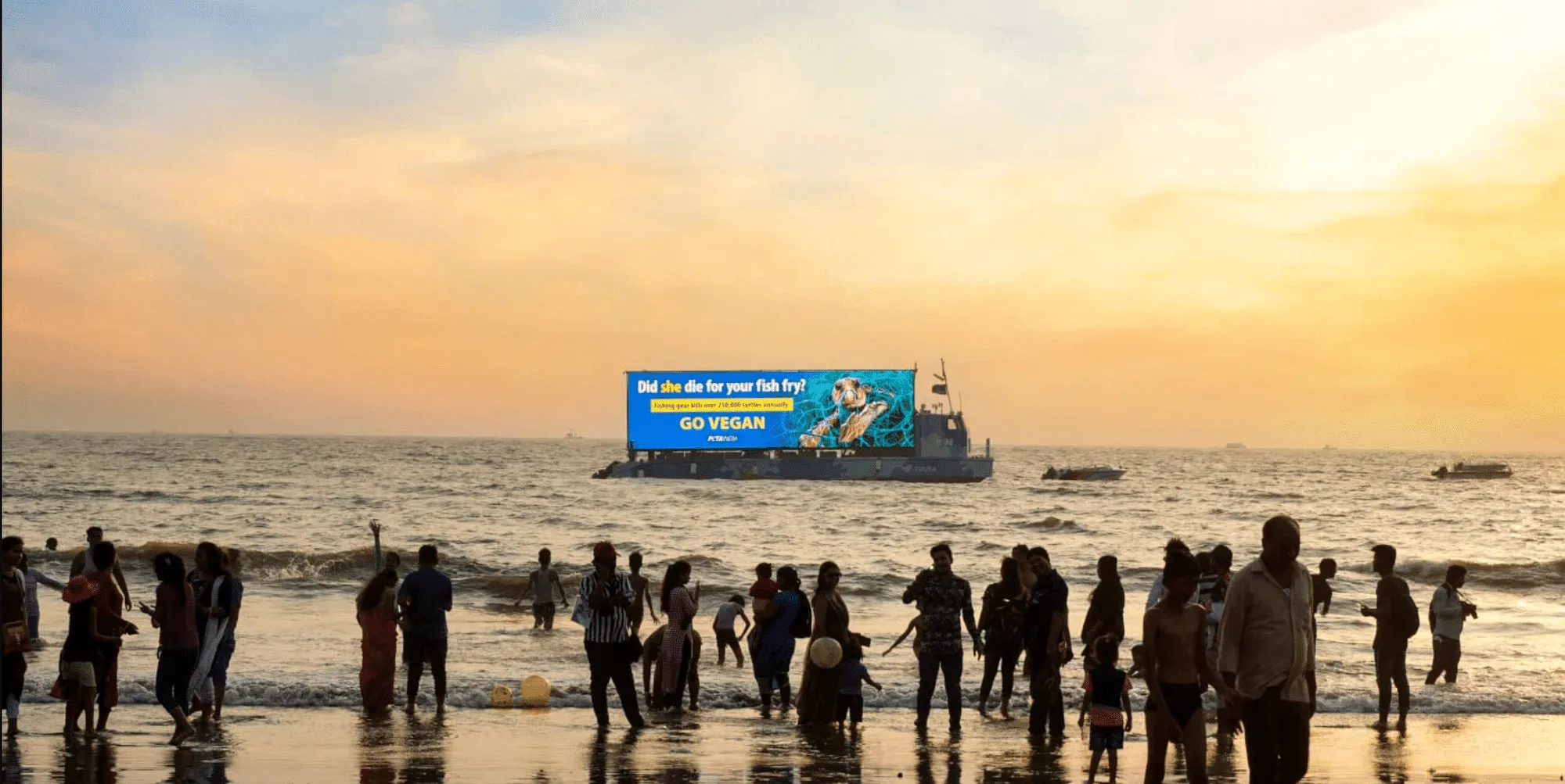 The billboard at juhu beach  