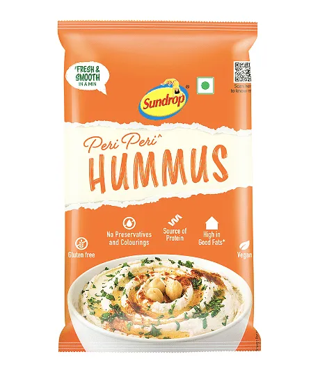 Sundrop's ready to eat 'Peri Peri' hummus  