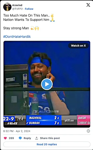 Netizen supporting Hardik Pandya (1)  