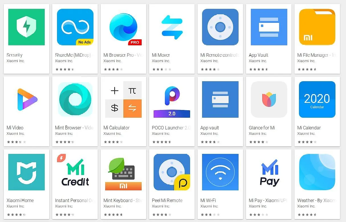 Xiaomi Apps  