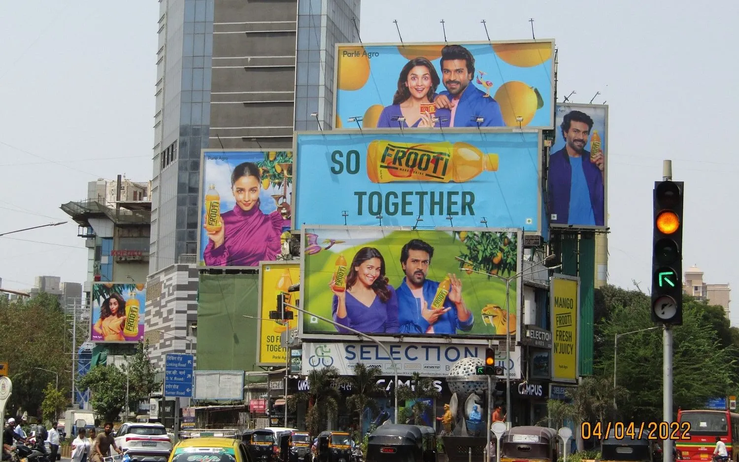 Frooti's OOH ads at Bandra, Mumbai  