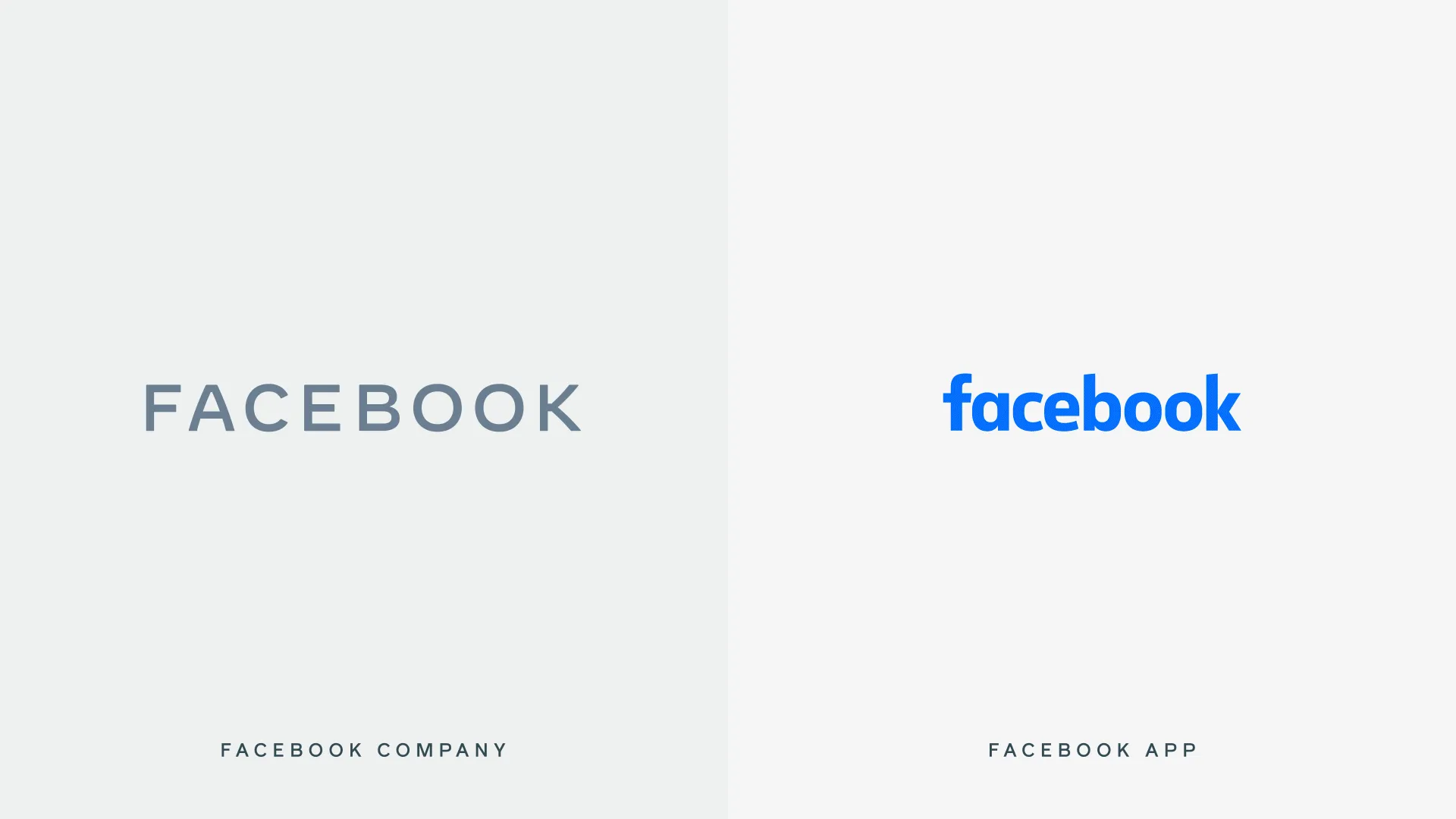 Facebook's old and new logo  Facebook website