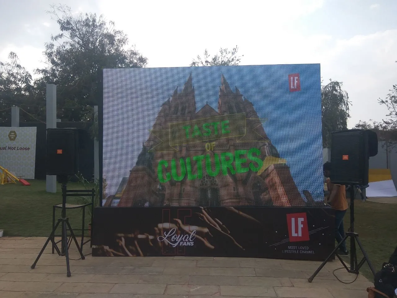 LF screen at Sula Fest 2019  