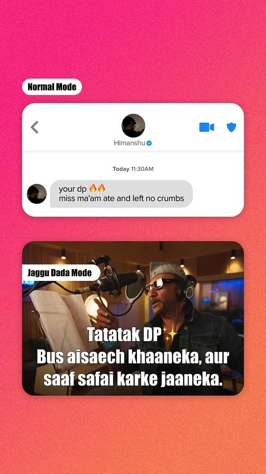 Tinder's instagram story  