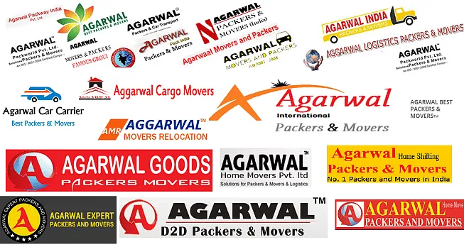 Logos of 'duplicate' brands that have the same name as Agarwal's...  