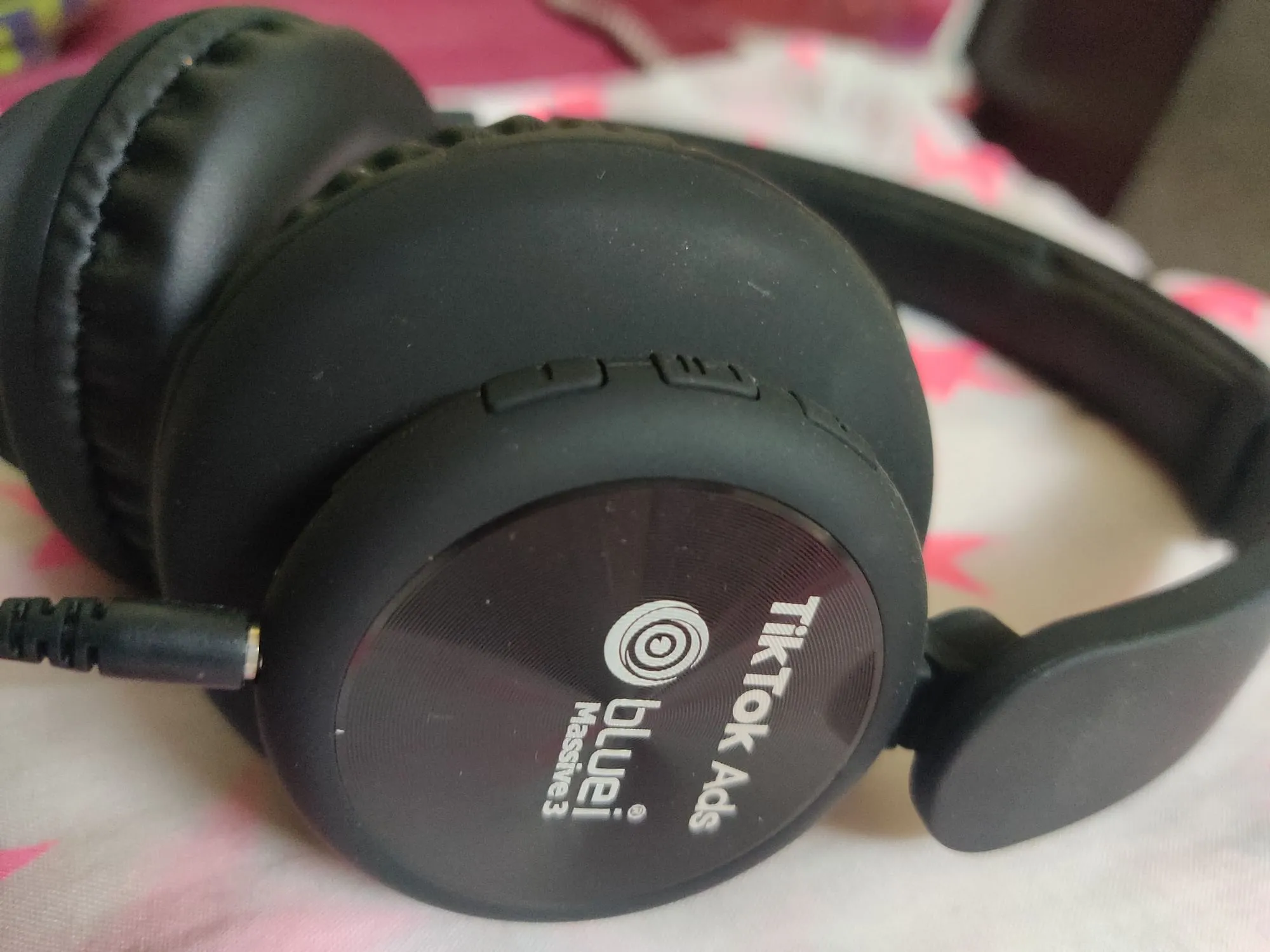 Headphones with TikTok branding  