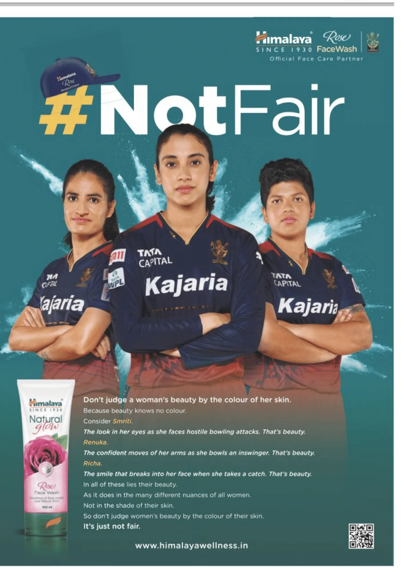 Himalaya Wellness Company's #NotFair print campaign  