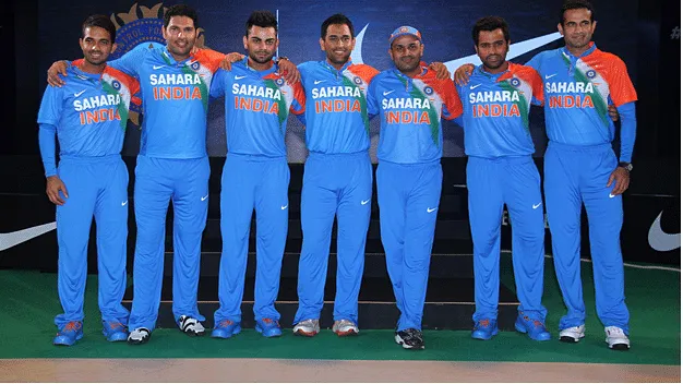 Sahara India Pariwar sponsored jersey  