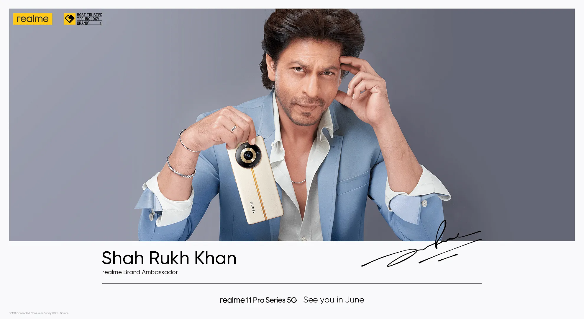 Shah Rukh Khan represents realme  