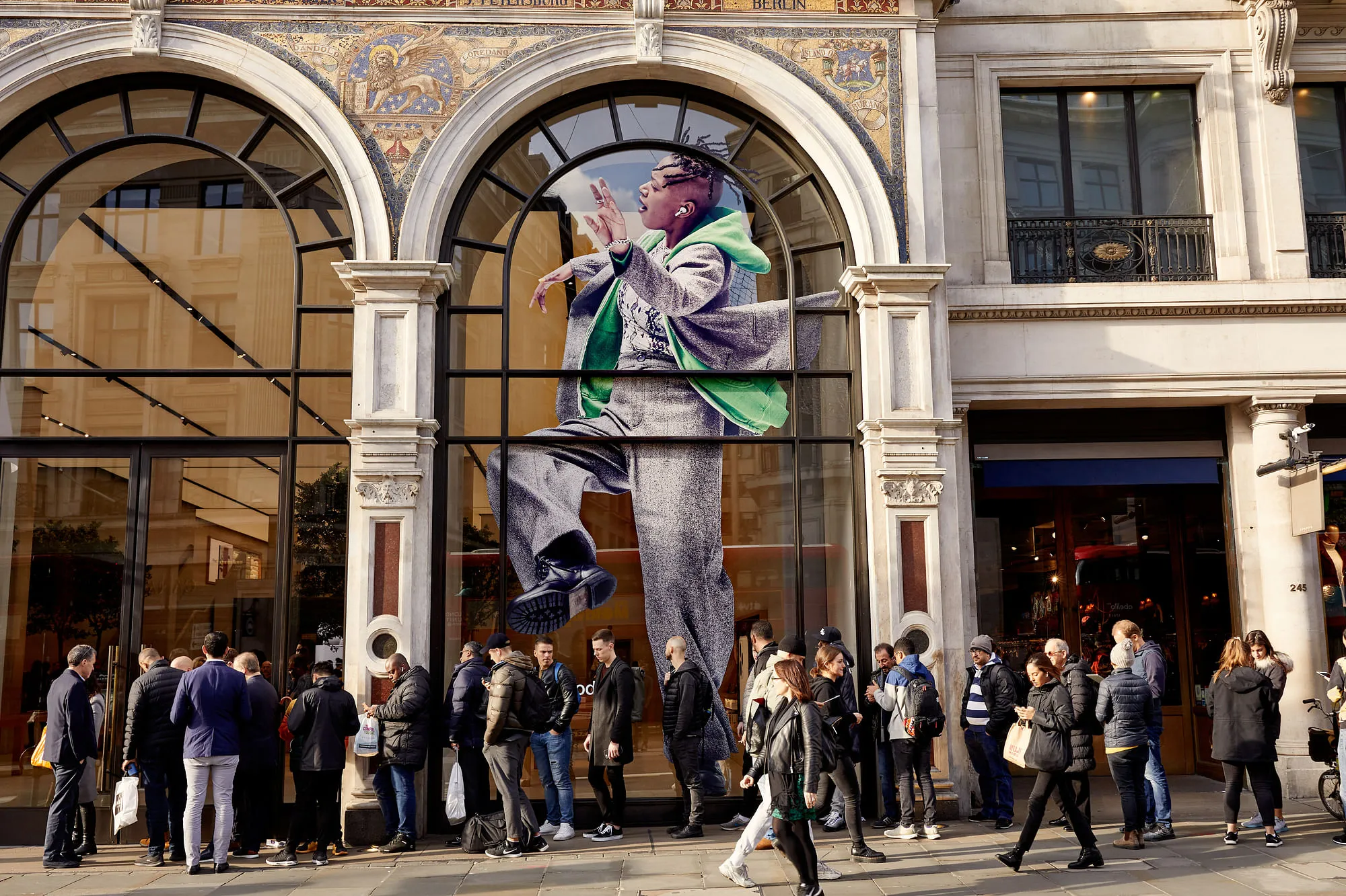 An Apple store front in London  