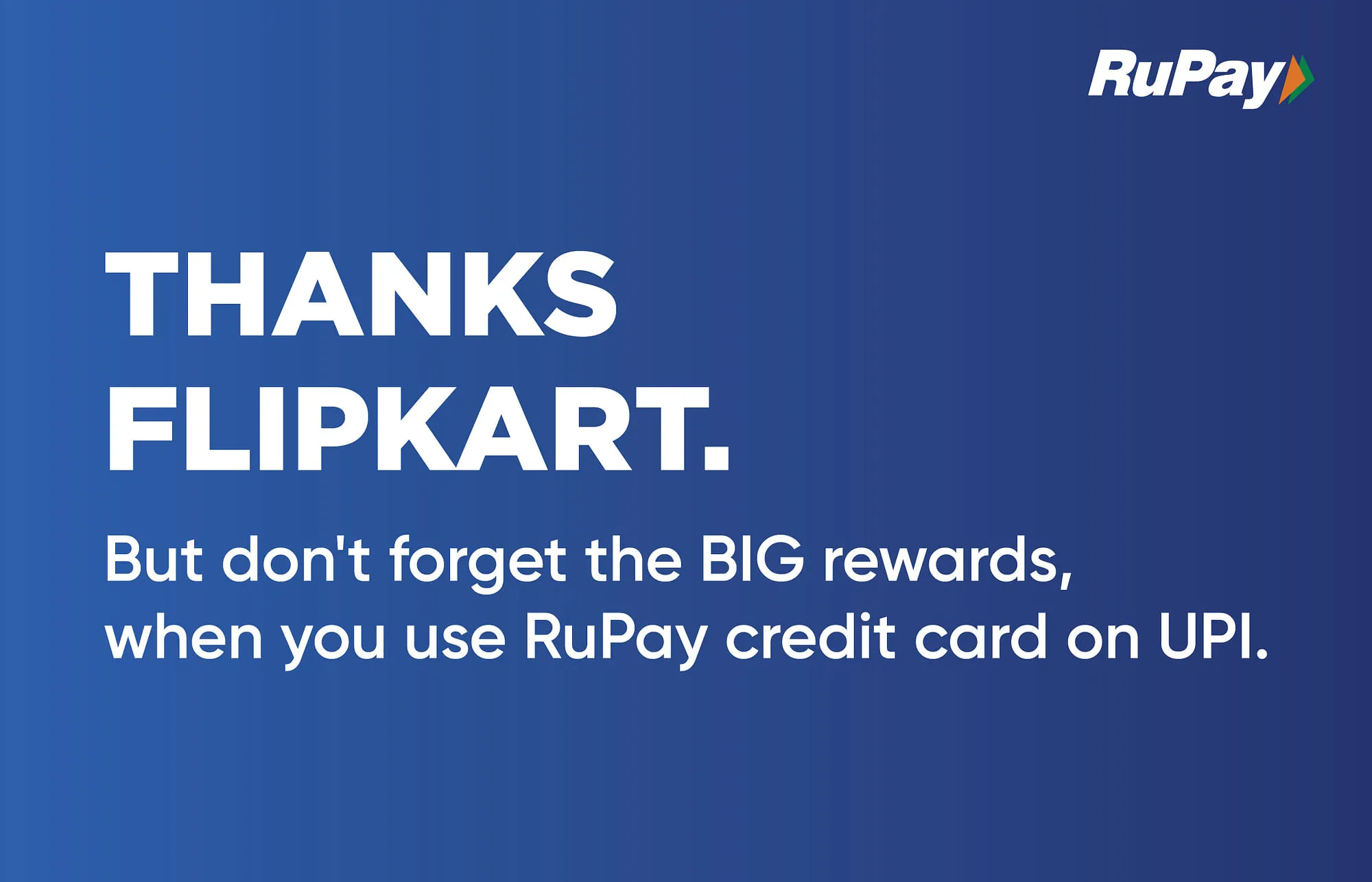 RuPay's billboard replying to Flipkart for IPL 2024 #BigTVBiggerDiscounts campaign  