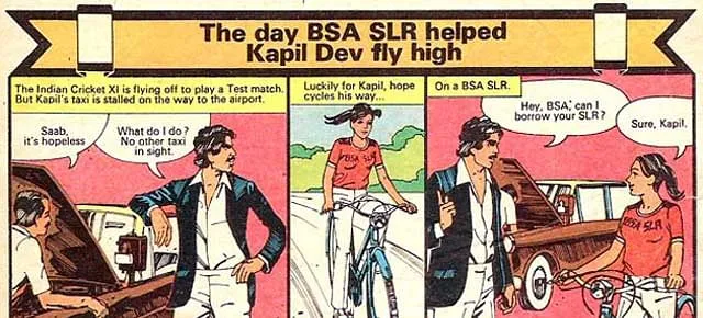 BSA SLR's comic strip with Kapil Dev   