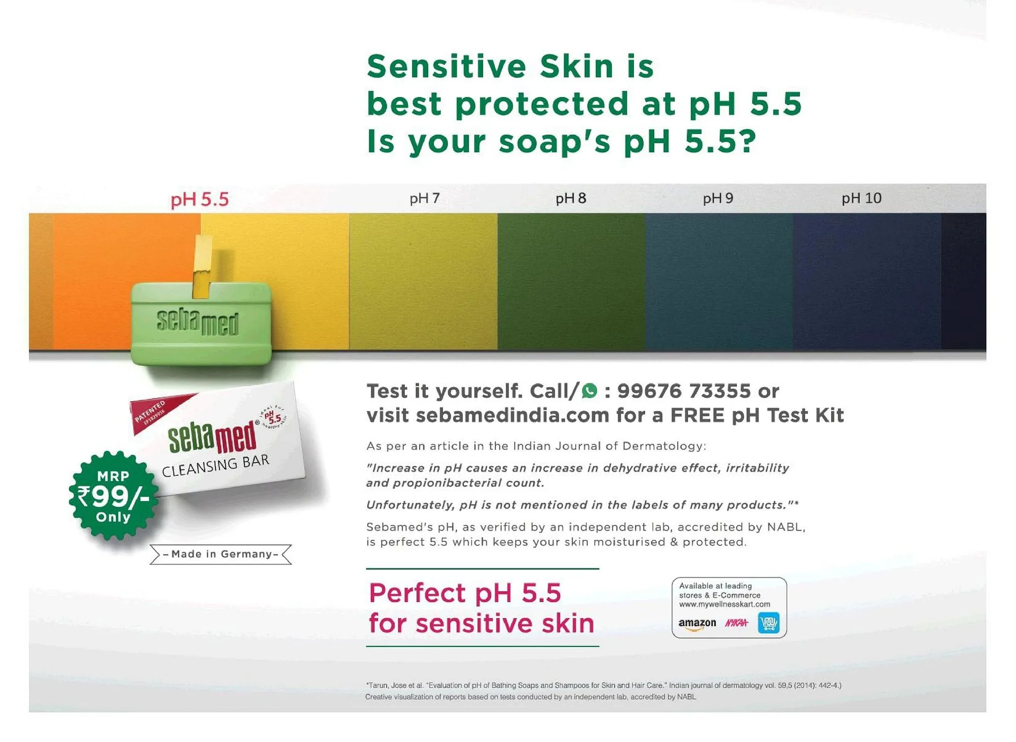 Sebamed's Times of India ad  