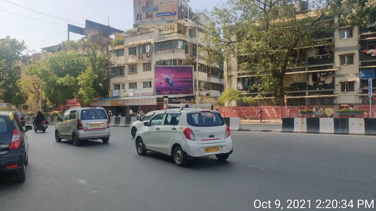 The billboard on the road in Mumbai  