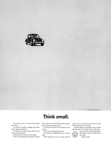 A 1959 Volkswagen ad  