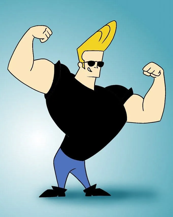 Cartoon character Johnny Bravo  