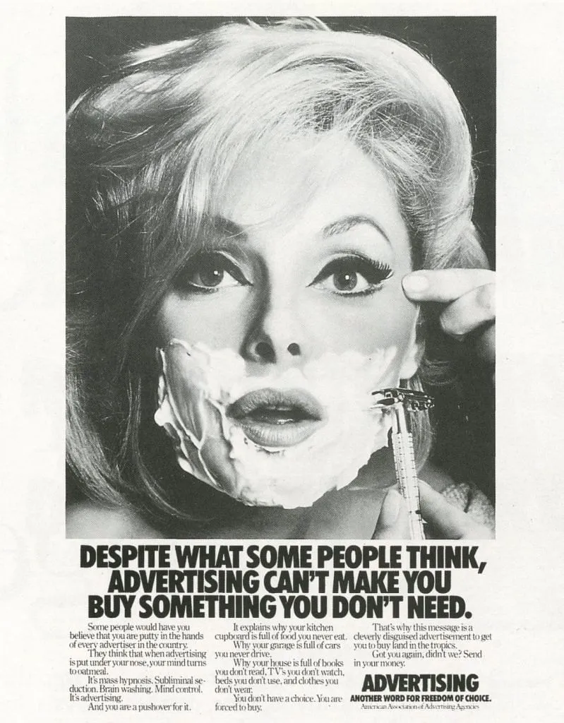 An ad about advertising by the American Association of Advertising Agencies  