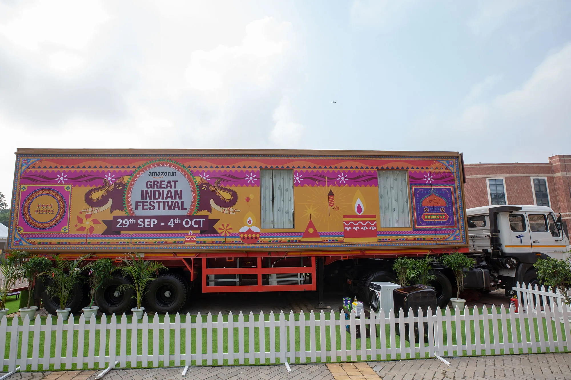 The house-on-wheels 'Yatra' will visit 13 cities starting with Delhi and covering over 6,000 kms before reaching Amazon's home in India, Bengaluru.  