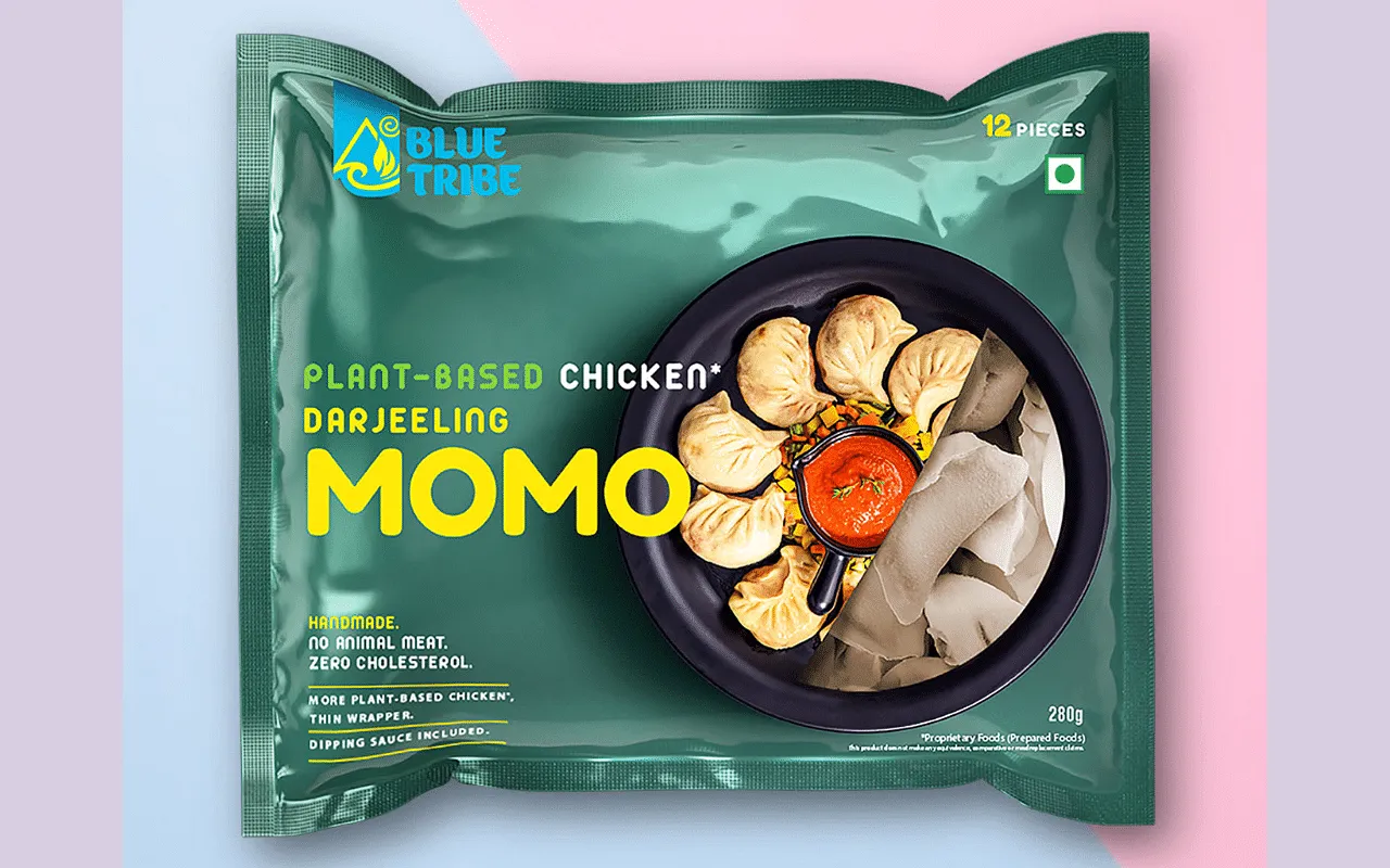 Blue Tribe's plant-based chicken darjeeling momos  