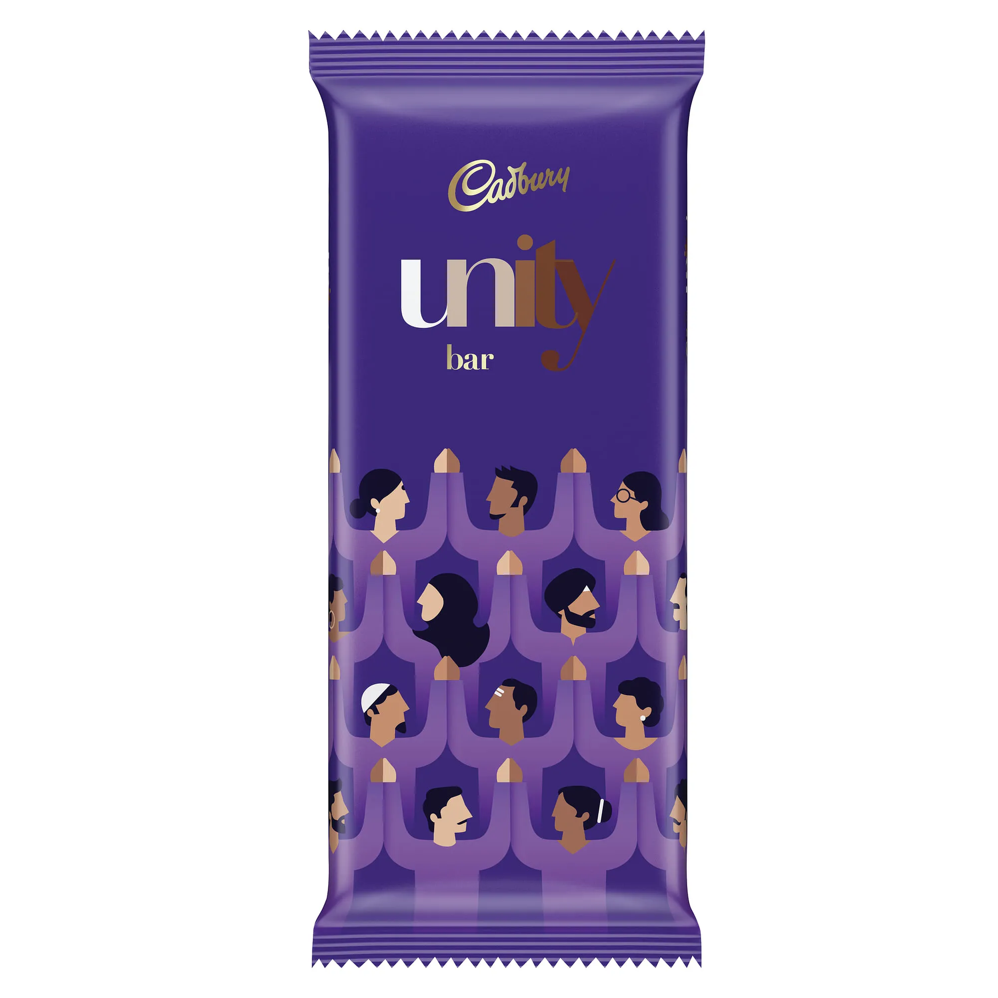 A look at Cadbury's new unity bar's packaging  