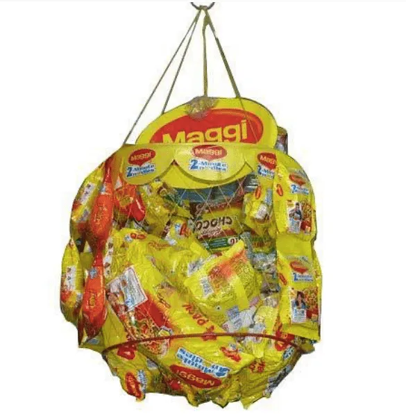 Maggi baskets at kirana stores  