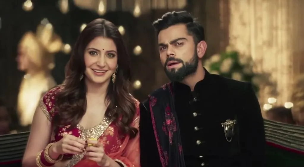 Anushka Sharma and Virat Kohli for Manyavar  